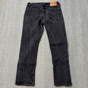 Levis 514 Straight Fit Jeans Mens 30x30 Stretch Faded Black‎ Denim